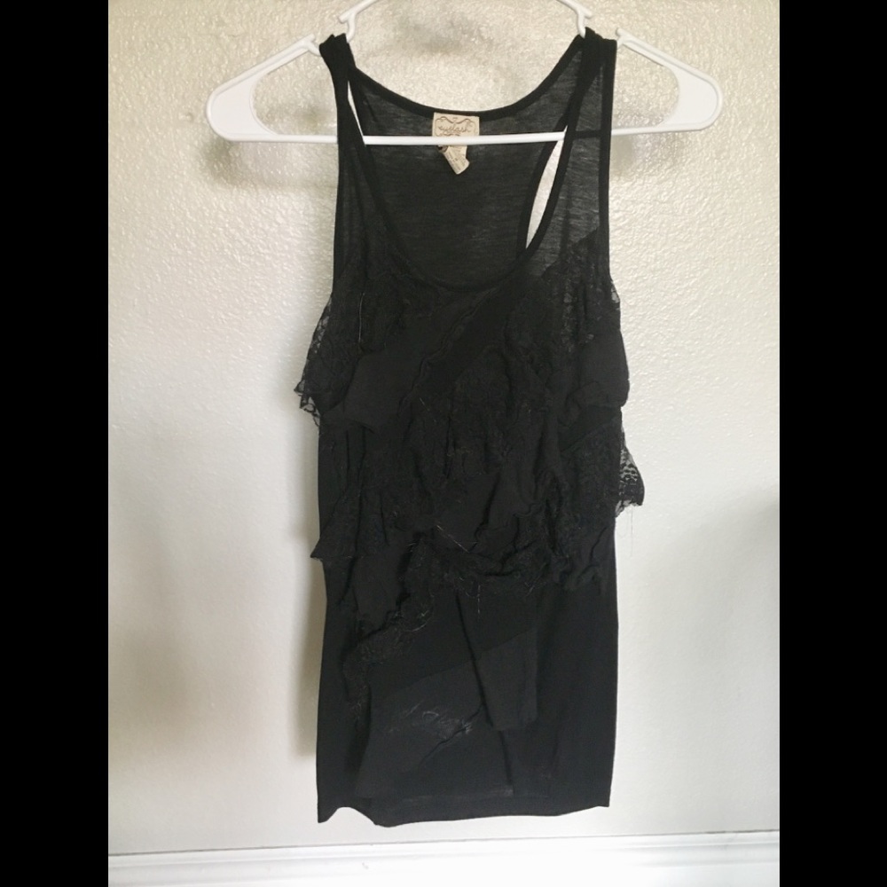 Black tank top
